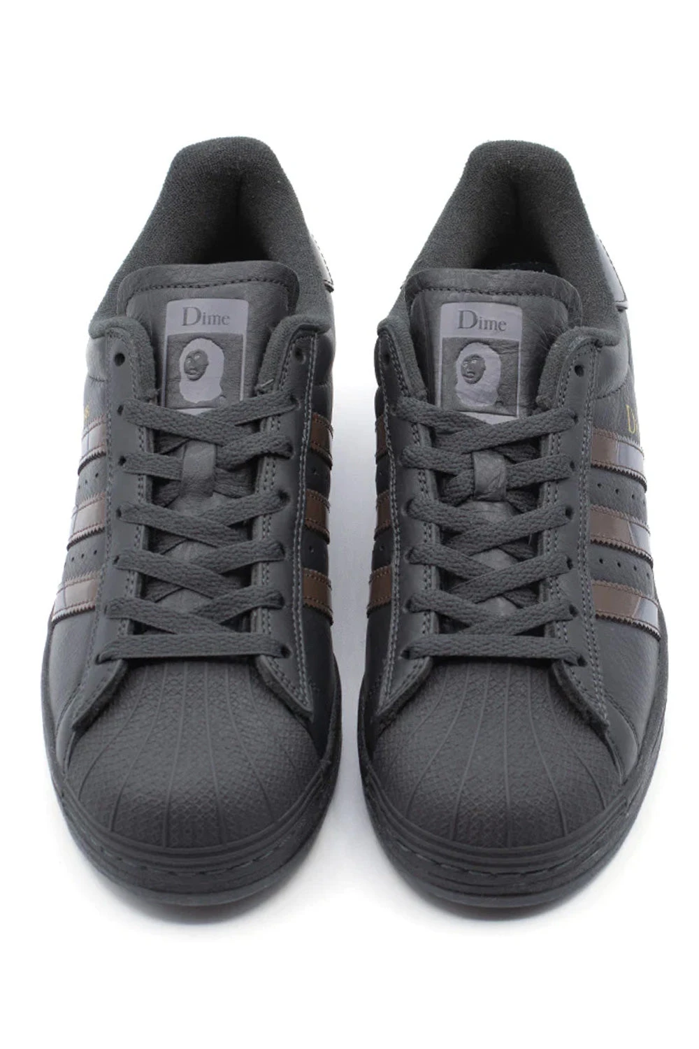 Adidas Adidas X Dime Superstar ADV Shoe Carbon / Grey Five / Brown 4 Adidas Adidas X Dime Superstar ADV Shoe Carbon / Grey Five / Brown – Bild 2