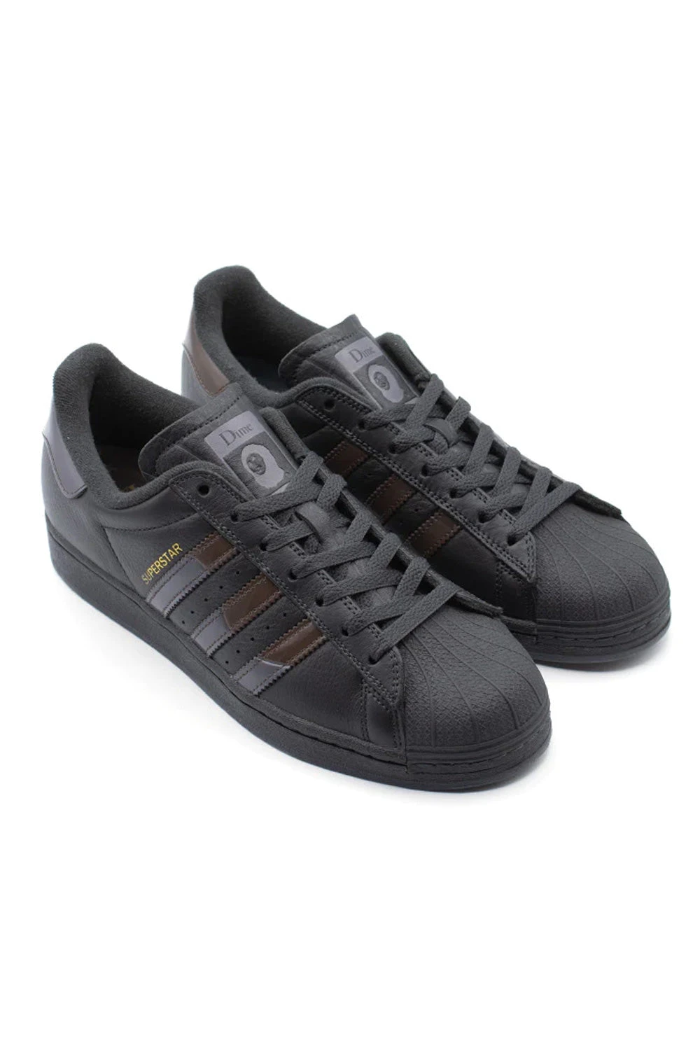 Adidas Adidas X Dime Superstar ADV Shoe Carbon / Grey Five / Brown 6 Adidas Adidas X Dime Superstar ADV Shoe Carbon / Grey Five / Brown – Bild 4
