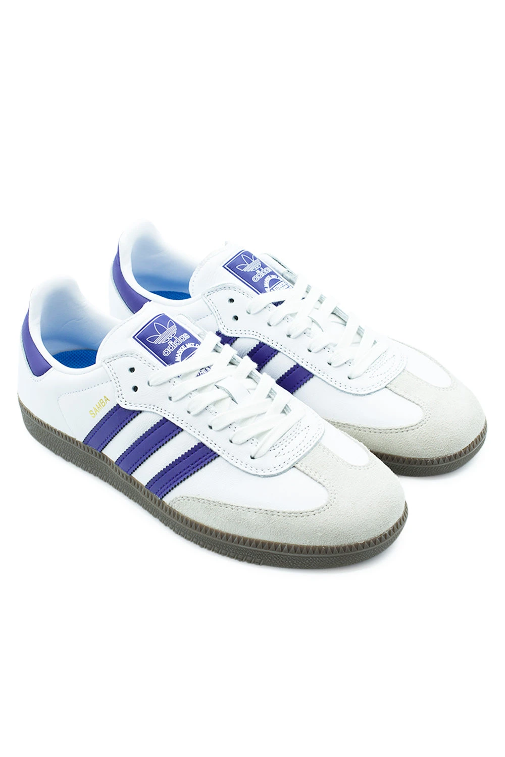 Adidas Adidas Samba ADV Shoe Cloud White / Collegiate Purple / Gold Metalic 6 Adidas Adidas Samba ADV Shoe Cloud White / Collegiate Purple / Gold Metalic – Bild 4