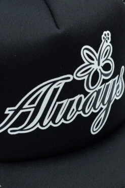 Always® Always Always Flowering Mesh Trucker Cap Black -Skate Verkauf always flowering mesh trucker cap black 03
