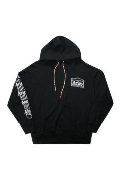 Aries Aries Column Hoodie Black