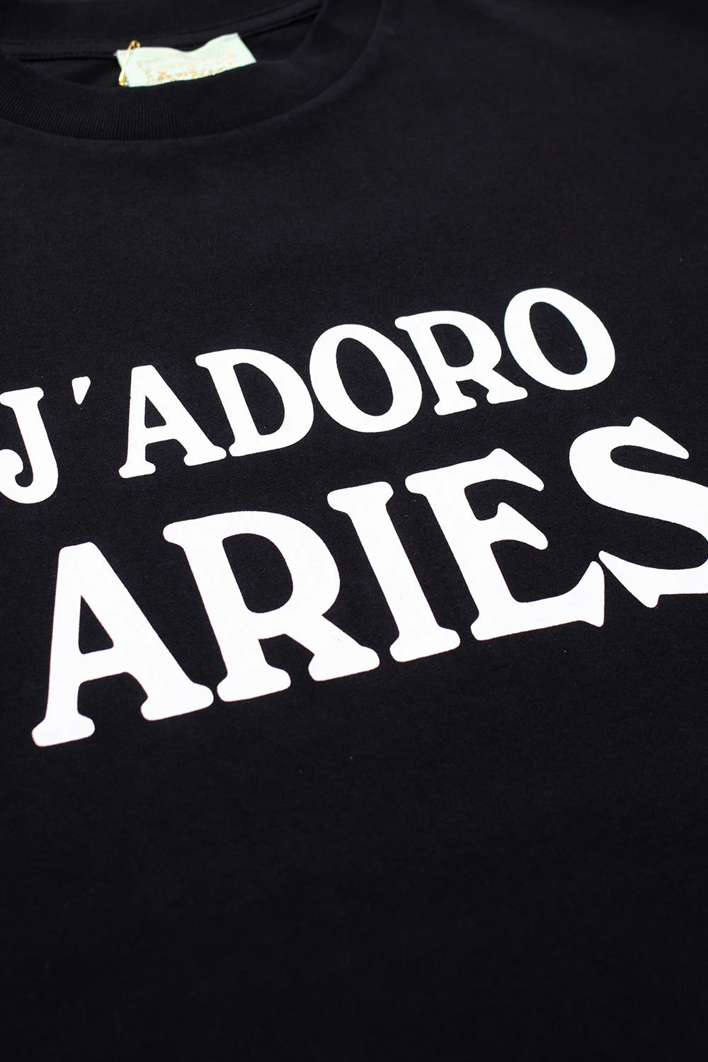 Aries Aries J'adoro Aries T-Shirt Black 4 Aries Aries J'adoro Aries T-Shirt Black – Bild 2