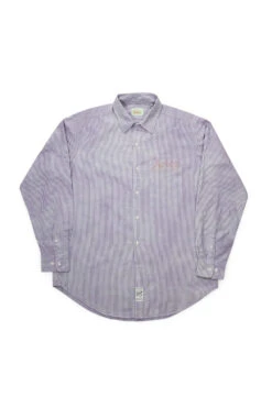 Aries Aries OD Oxford Stripe Shirt Lilac