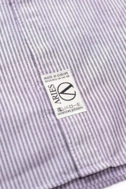 Aries Aries OD Oxford Stripe Shirt Lilac -Skate Verkauf aries arise od oxford stripe shirt lilac 04