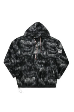 Aries Aries Oversized Monster Fleece Hoodie Black