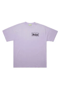 Aries Aries Sunbleached Temple T-Shirt Faded Purple