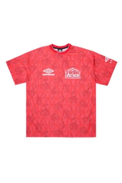 Aries Aries X Umbro Red Roses Football Jersey Red
