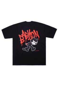 Babylon LA Babylon LA X Felix The Cat Spray T-Shirt Black