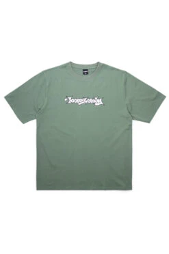 Baglady Supplies Baglady Bootleg Throw Up T-Shirt Sage Green