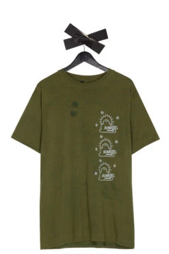 Bonkers Bonkers Hand Dyed Gonz T-Shirt Khaki Green