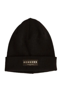 Bonkers Bonkers Merino Wool Beanie Long Black / Silver