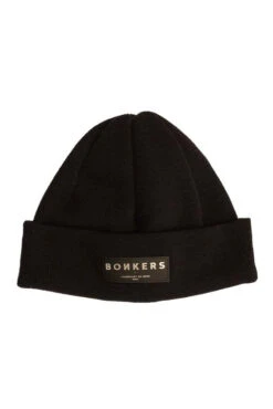 Bonkers Bonkers Merino Wool Beanie Short Black / Silver