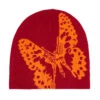 Bye Jeremy Bye Jeremy Butterfly Beanie Red -Skate Verkauf bye jeremy butterfly beanie red 01