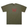 Bye Jeremy Bye Jeremy Butterfly T-Shirt Army