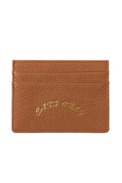 Cash Only Cash Only Leather Cardholder Tan