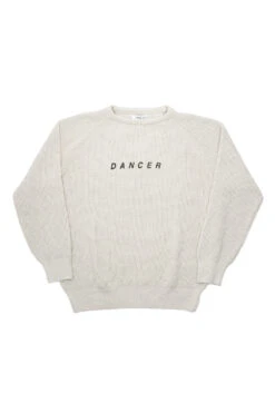 Dancer Dancer Logo Cotton Knit Pullover Cream