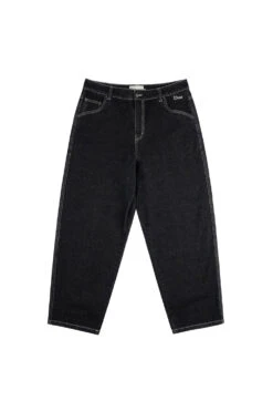 Dime Dime Classic Baggy Denim Pants Black Washed (White Seams)