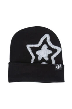 Kyota Umeki Kyota Umeki Reflective Star Beanie Black