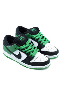 Nike SB Nike SB Dunk Low Pro Shoe Classic Green / Black / White / Classic Green -Skate Verkauf nike sb dunk low pro shoe classic green black white classic green 04
