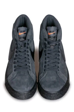 Nike SB Nike SB Zoom Blazer Mid ISO Shoe (Orange Label) Dark Smoke Grey / Black -Skate Verkauf nike sb zoom blazer mid iso shoe orange label dark smoke grey black 02