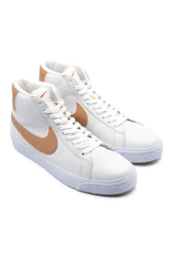 Nike SB Nike SB Zoom Blazer Mid ISO Shoe (Orange Label) White / LT Cognac / White / White -Skate Verkauf nike sb zoom blazer mid iso shoe orange label white lt cognac white white 04