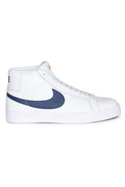 Nike SB Nike SB Zoom Blazer Mid ISO Shoe (Orange Label) White / Navy / White / Safety Orange 13 Nike SB Nike SB Zoom Blazer Mid ISO Shoe (Orange Label) White / Navy / White / Safety Orange -Skate Verkauf nike sb zoom blazer mid iso shoe orange label white navy white safety orange 05