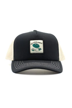 No Problemo No Problemo No Feelings Trucker Cap Black