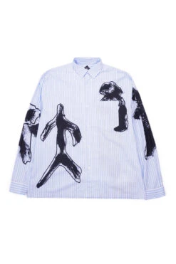 Perks And Mini Perks And Mini Figures (Susumu Mukai) Striped Shirt Light Blue