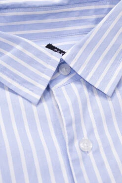 Perks And Mini Perks And Mini Figures (Susumu Mukai) Striped Shirt Light Blue -Skate Verkauf perks and mini figures susumu mukai striped shirt light blue 03