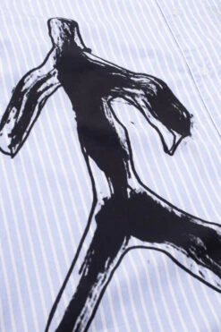 Perks And Mini Perks And Mini Figures (Susumu Mukai) Striped Shirt Light Blue -Skate Verkauf perks and mini figures susumu mukai striped shirt light blue 05