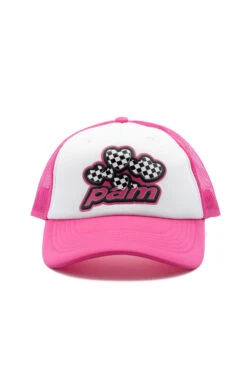 Perks And Mini Perks And Mini Love On The Line Trucker Cap Fandango Pink