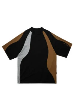 Perks And Mini Perks And Mini P. World Panel Mock Neck T-Shirt Black