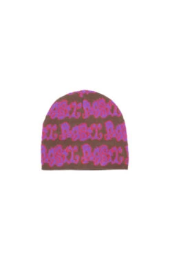 Pigsty Pigsty Cracked Logo Beanie Brown