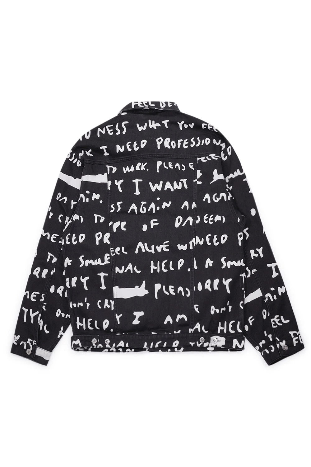 Polar Skate Co. Polar Skate Co. Patrick Jacket Sad Notes Black / White 4 Polar Skate Co. Polar Skate Co. Patrick Jacket Sad Notes Black / White – Bild 2