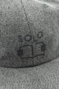 Solo Skate Mag Solo Skate Mag Face 6 Panel Cap Washed Black Denim -Skate Verkauf solo skate mag face 6 panel cap washed black denim 03