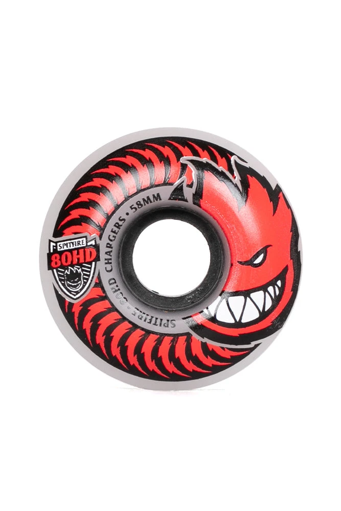 Spitfire Wheels Spitfire Classic Charger Red 58MM 80A Wheels 3 Spitfire Wheels Spitfire Classic Charger Red 58MM 80A Wheels