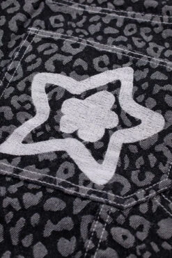 Kyota Umeki Star Team Leopard Star Carpenter Jeans Black -Skate Verkauf star team leopard star jeans black 05