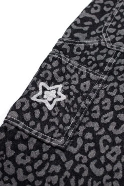 Kyota Umeki Star Team Leopard Star Carpenter Jeans Black -Skate Verkauf star team leopard star jeans black 06