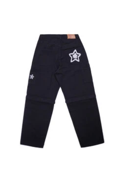 Kyota Umeki Star Team Star Zip Off Carpenter Jeans Black