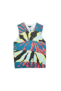 Stussy Stussy Printed Sweater Vest Blue