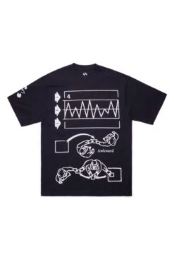 The Trilogy Tapes The Trilogy Tapes Awkward Graph T-Shirt Black