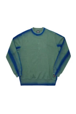 The Trilogy Tapes The Trilogy Tapes Overdyed Crewneck Green / Blue