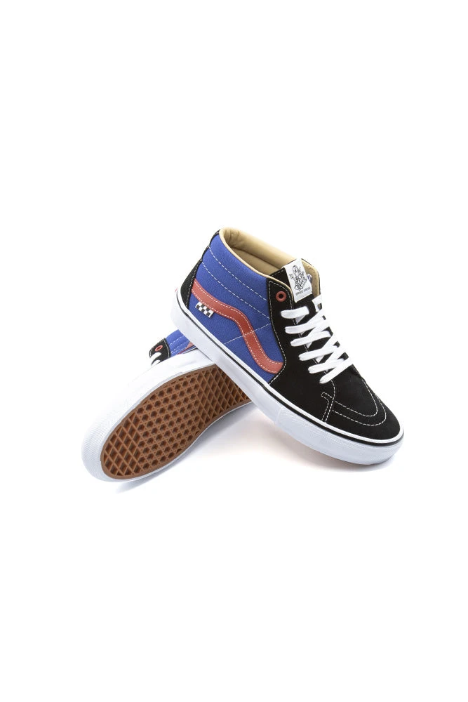Vans Vans Grosso Mid (Skate) Shoe (University) Red / Blue 3 Vans Vans Grosso Mid (Skate) Shoe (University) Red / Blue