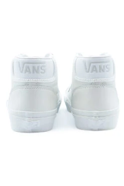 Vans Vans Mid Skool (Skate) Shoe Pearl Leather White -Skate Verkauf vans mid skool skate shoe pearl leather white 03