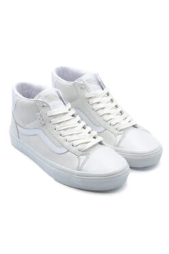 Vans Vans Mid Skool (Skate) Shoe Pearl Leather White -Skate Verkauf vans mid skool skate shoe pearl leather white 04