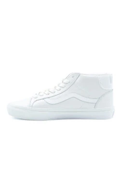 Vans Vans Mid Skool (Skate) Shoe Pearl Leather White -Skate Verkauf vans mid skool skate shoe pearl leather white 05
